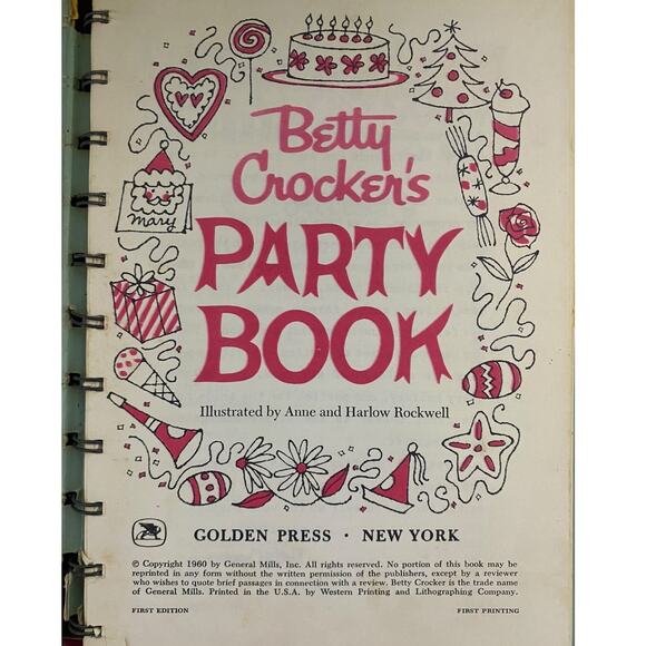 Betty Crocker's Party Book - A book with recipes and ideas for parties 1960 - Picture 3 of 6